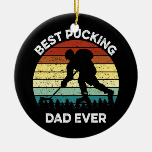 Bester Pucking-Vater Aller Zeiten Lustiger Vaterta Keramik Ornament