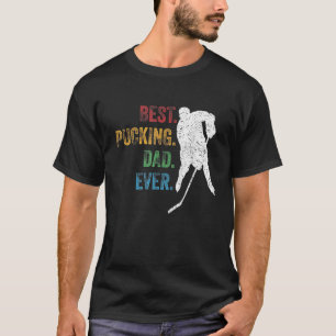 Bester Pucking-Vater Ever Sports Liebhaber Hockey  T-Shirt