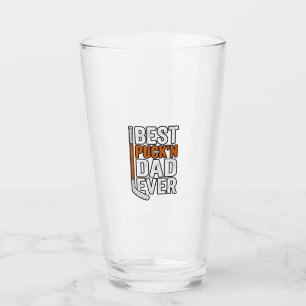 Bester Puck'n Dad Ever Hockey Vater Vector Design_ Glas