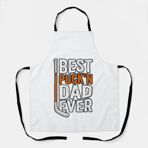 Bester Puck'n Dad Ever Hockey Vater Vector Design_ Schürze