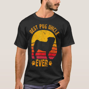 Bester Pug-Onkel überhaupt Lustiges Geschenk Onkel T-Shirt