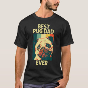 Bester Pug-Papa Aller Zeiten für Pug-Hund Haustier T-Shirt