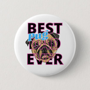 Bester Pug-Vater aller Zeiten Button