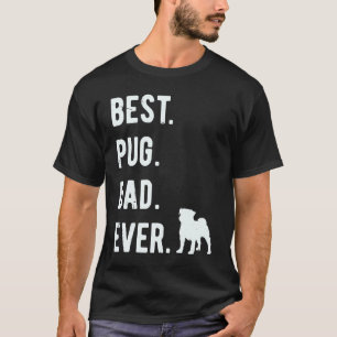 Bester Pug-Vater Aller Zeiten Männer Pug Hund V T-Shirt