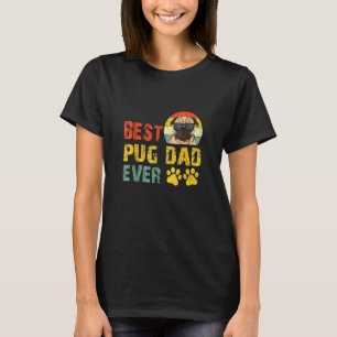 Bester Pug-Vater Aller Zeiten Pug-Hundebesitzer Vi T-Shirt