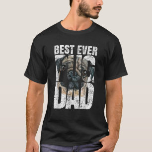 Bester Pug-Vater aller Zeiten Vintage-Pug-Besitzer T-Shirt