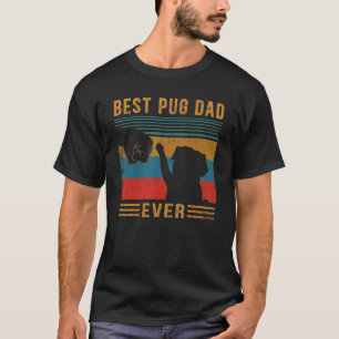 Bester Pug-Vater Aller Zeiten Vintage Retro Cooler T-Shirt
