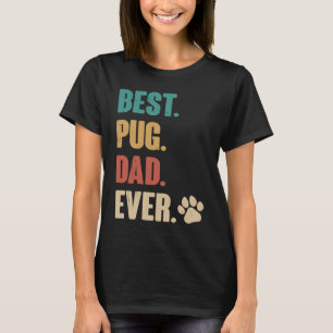 Bester Pug-Vater überhaupt Pug Hund T-Shirt