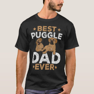 Bester Puggle-Vater Aller Zeiten Hund Vatertag Süß T-Shirt