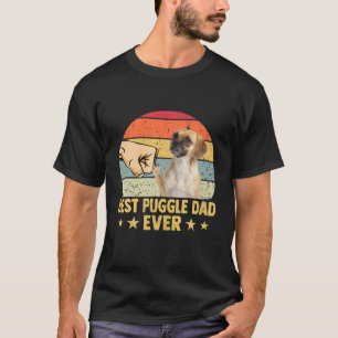 Bester Puggle-Vater Aller Zeiten Retro Vintage Vat T-Shirt