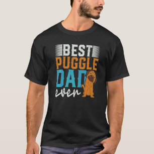 Bester Puggle-Vater des Mannes Hundebesitzer Vater T-Shirt