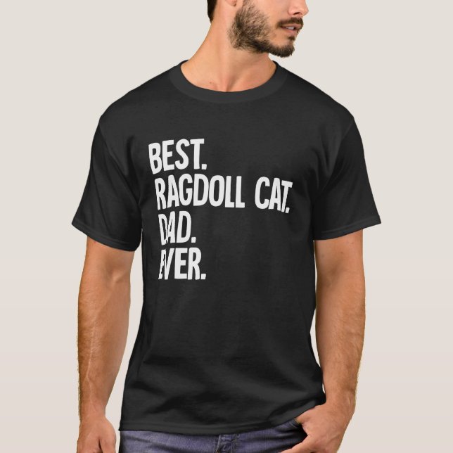Bester Ragdoll-Katzendaddy ever T-Shirt (Vorderseite)