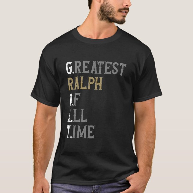 Bester Ralph aller Zeiten GOAT Ralph T-Shirt (Vorderseite)