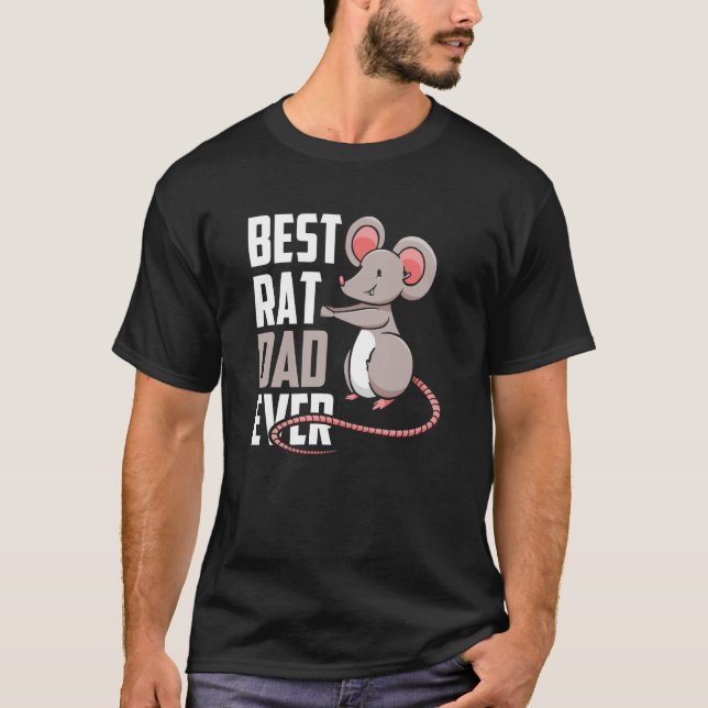 Bester Rat Vater je Süße Tier Rats Vater Daddy Pa T-Shirt (Vorderseite)
