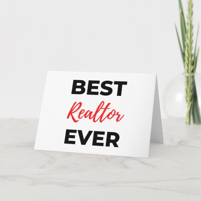 Bester Realtor je 2 Feiertagskarte (Vorderseite)