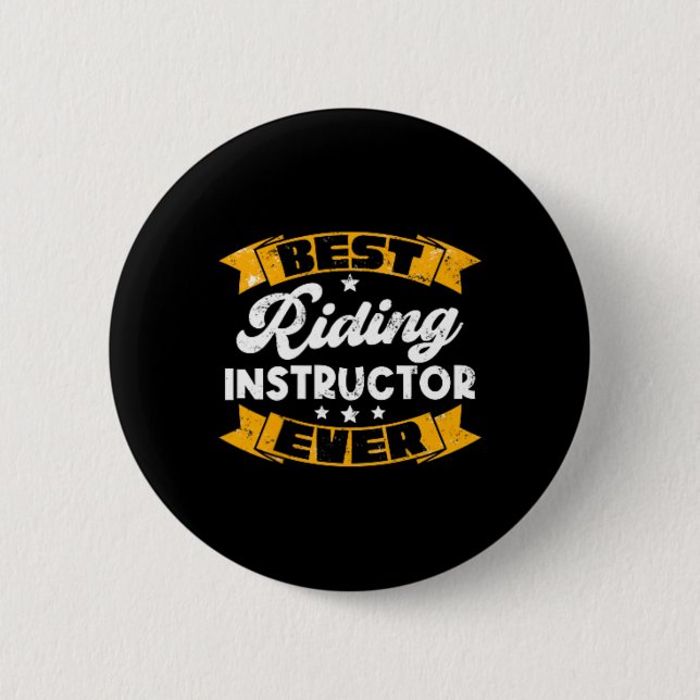Bester Reitlehrer je Reiten Button (Vorderseite)
