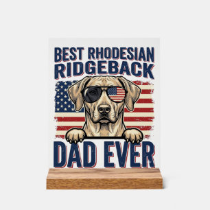 Bester Rhodesian Ridgeback-Vater aller Zeiten Vint Acrylschild