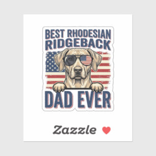 Bester Rhodesian Ridgeback-Vater Aller Zeiten Vint Aufkleber