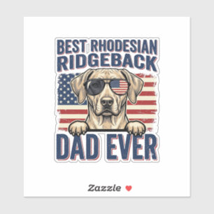 Bester Rhodesian Ridgeback-Vater Aller Zeiten Vint Aufkleber