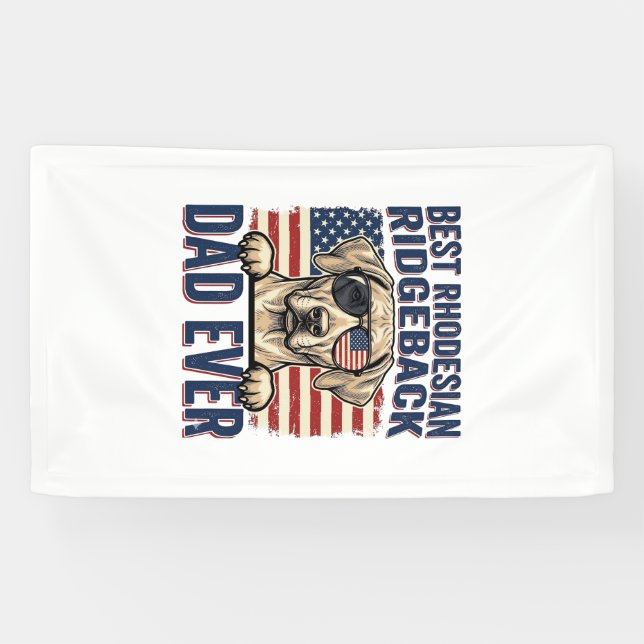 Bester Rhodesian Ridgeback-Vater aller Zeiten Vint Banner (Horizontal)