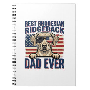 Bester Rhodesian Ridgeback-Vater Aller Zeiten Vint Notizblock