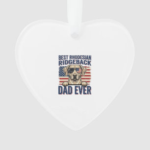 Bester Rhodesian Ridgeback-Vater Aller Zeiten Vint Ornament