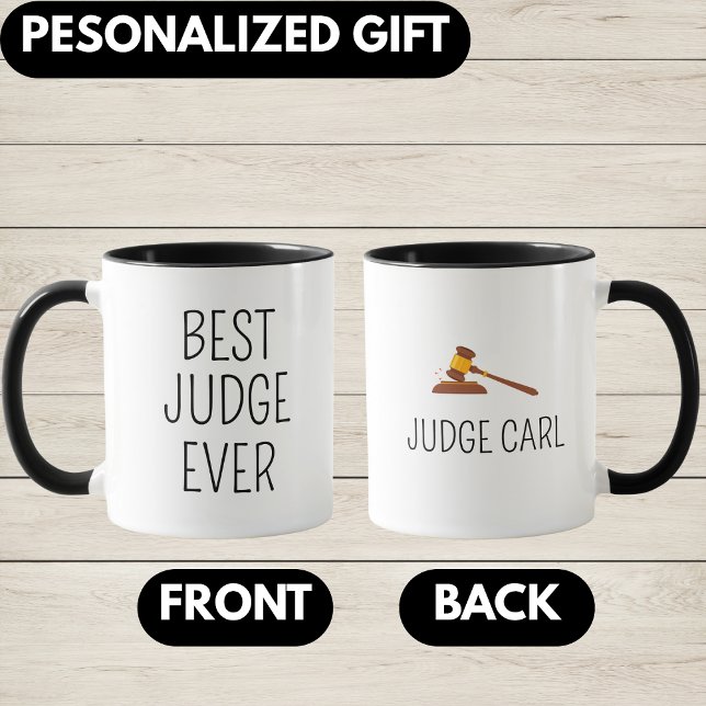 Bester Richter, Personalisiertes Richter-Geschenk, Tasse (Von Creator hochgeladen)