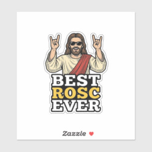 Bester Rosc Aller Zeiten Vintage Rock Hand Religiö Aufkleber
