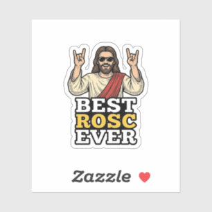 Bester Rosc Aller Zeiten Vintage Rock Hand Religiö Aufkleber