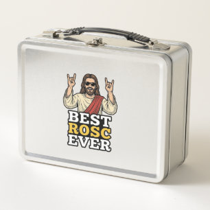 Bester Rosc Aller Zeiten Vintage Rock Hand Religiö Metall Brotdose