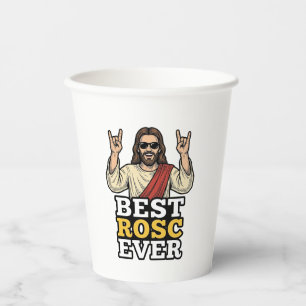 Bester Rosc Aller Zeiten Vintage Rock Hand Religiö Pappbecher