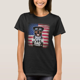 Bester Rottie Vater je Rottweiler amerikanischer F T-Shirt