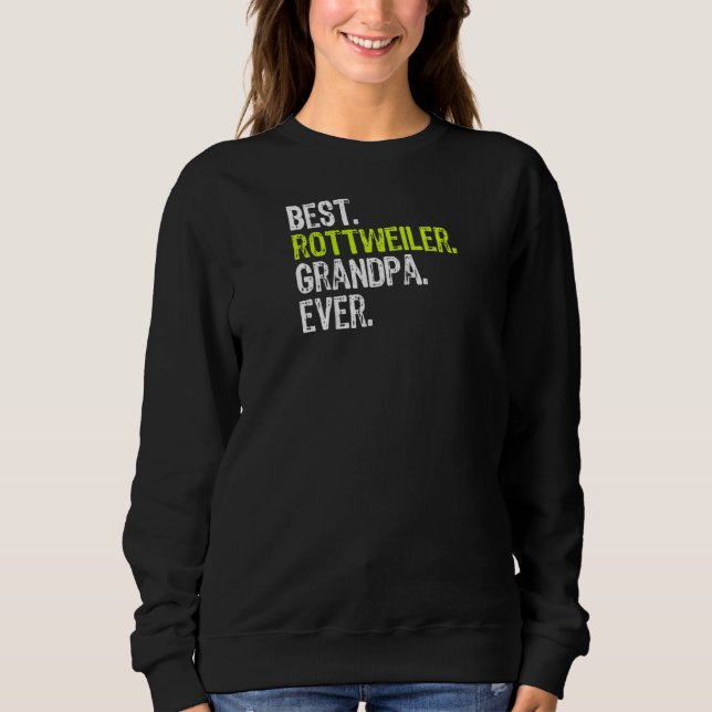 Bester Rottweiler Opa je Dog Lover Raglan Sweatshirt (Vorderseite)
