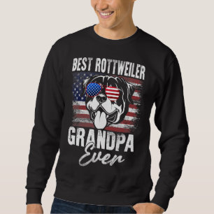 Bester Rottweiler-Vater - Amerikanische Flagge 4 Sweatshirt