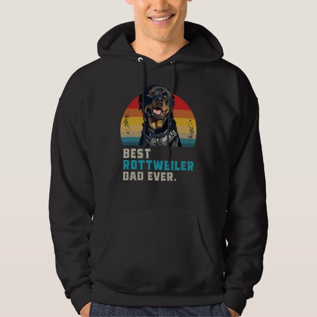 Bester Rottweiler-Vater je 45 Hoodie (Vorderseite)