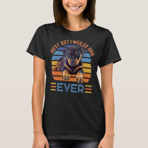 Bester Rottweiler-Vater je Hund Vatertag T-Shirt