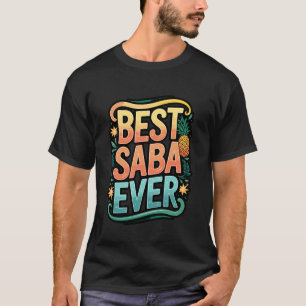 Bester Saba Allerzeit Fettes Hebräisch Opa Design T-Shirt