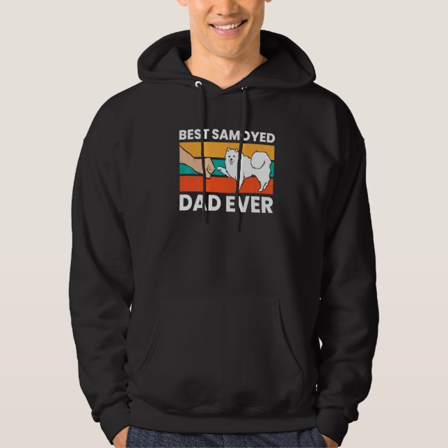 Bester Samoyed Vater je Niedlich Samoyed Hoodie (Vorderseite)