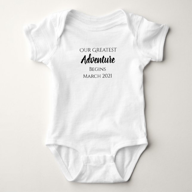 Bester Säugling-Outfit - Ankündigung Baby Strampler (Vorderseite)
