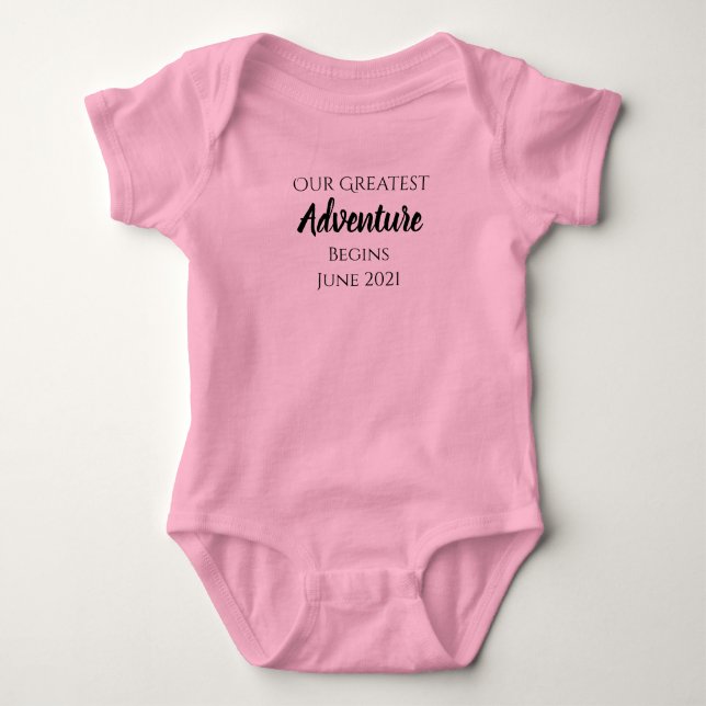 Bester Säugling-Outfit - Ankündigung Baby Strampler (Vorderseite)