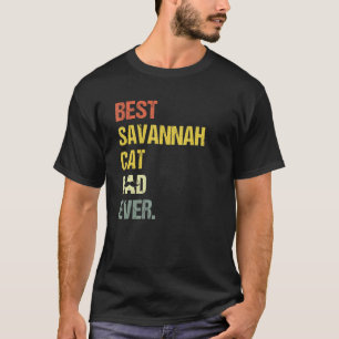 Bester Savannah-Katzen-Vater für Männer Katze T-Shirt