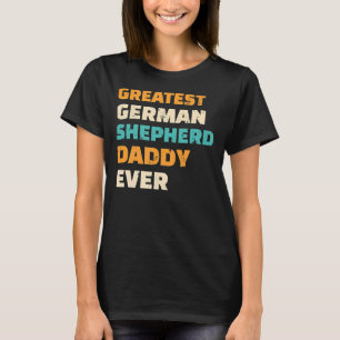 Bester Schäfer Daddy Deutsche Schäferhundpolizei T-Shirt