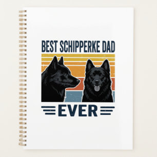Bester Schipperke-Vater Aller Zeiten Retro-Hund-Ve Planer