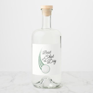 Bester Schlag des Tages Golf-Geschenkpartikel Alkoholflaschenetikett