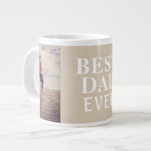 Bester schlechter Vater des Tages 2 Fotocollage Jumbo-Tasse