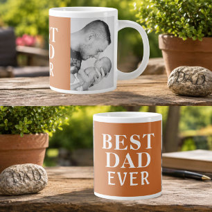Bester schlechter Vater des Tages 2 Fotocollage Jumbo-Tasse
