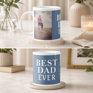 Bester schlechter Vater des Tages 2 Fotocollage Jumbo-Tasse