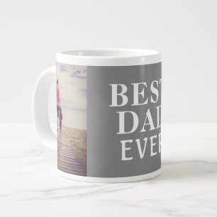 Bester schlechter Vater des Tages 2 Fotocollage Jumbo-Tasse