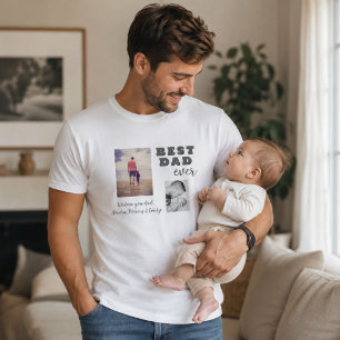 Bester schlechter Vater des Tages 2 Fotocollage T-Shirt