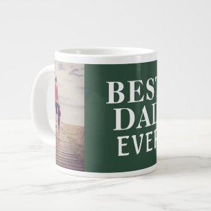 Bester Schlechtester Vater-Tag 2 Foto-Collage Jumbo-Tasse